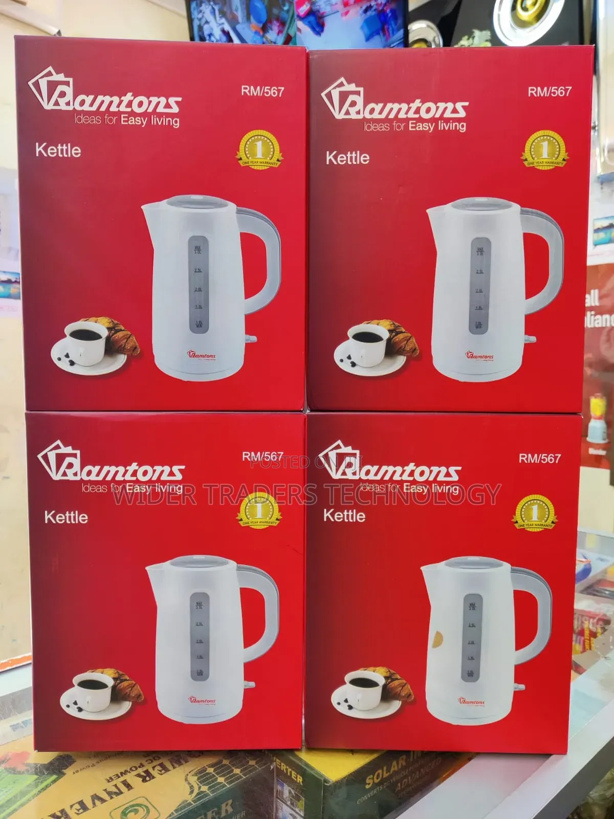*Ramtons Kettle 3litres RM567