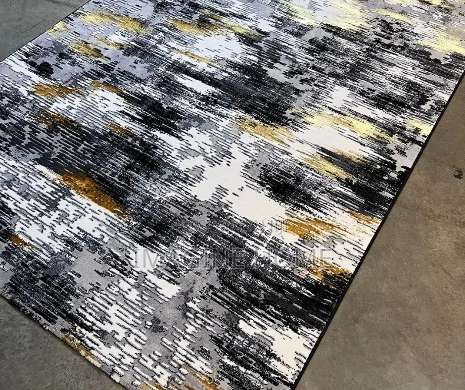 Black/White Classy 3D Home Carpet