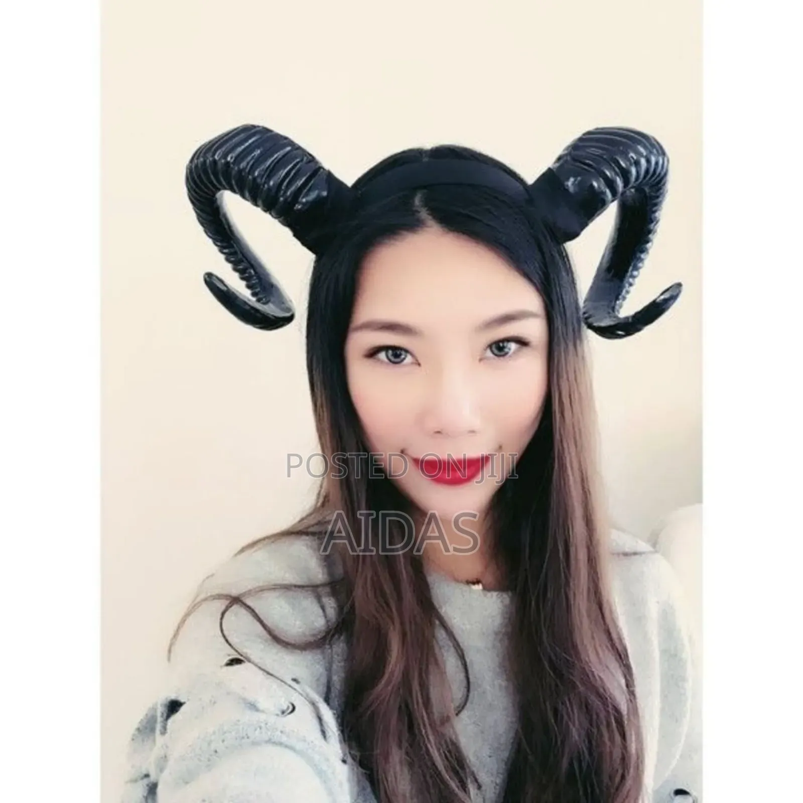Gothic Sheep Horn Headpiece Crown