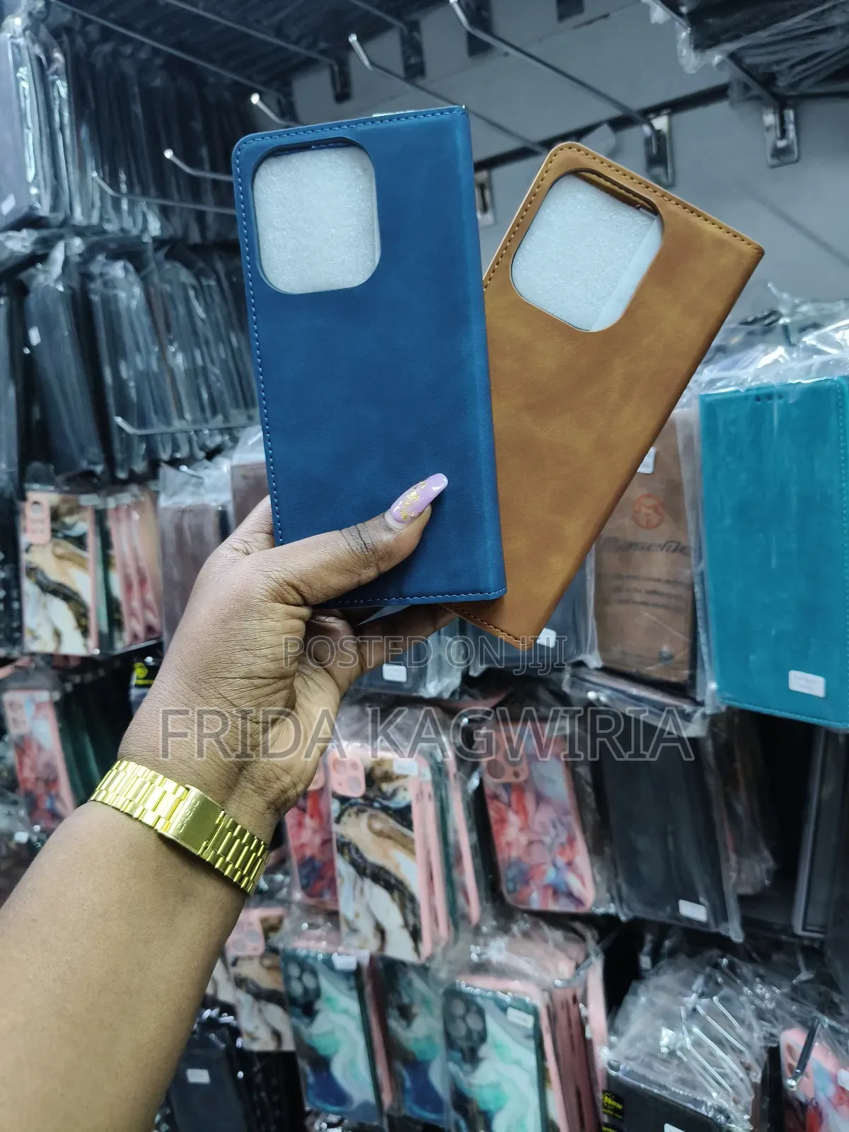 Leather Flip Case for Oppo A3 and A3X