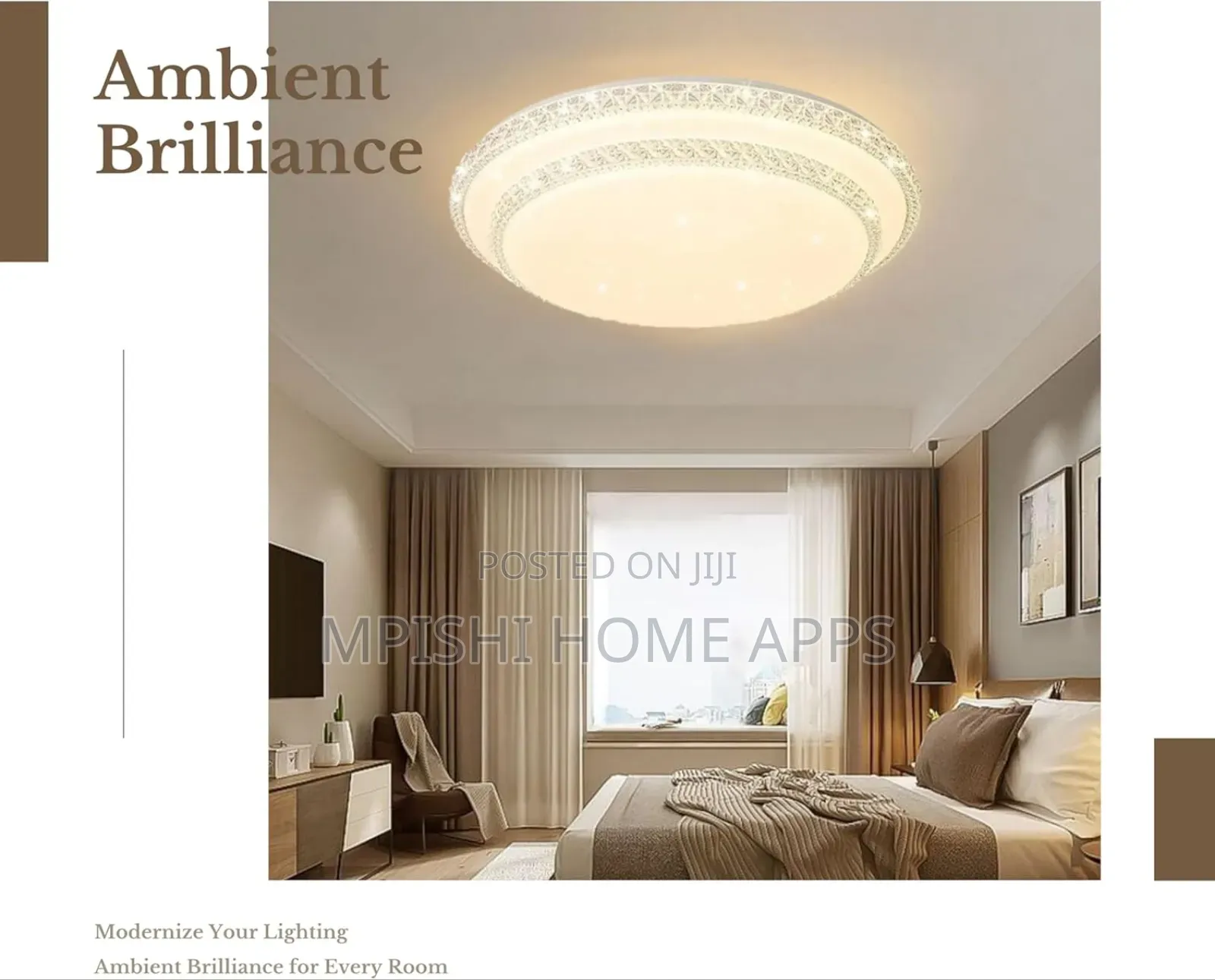 Round Double LED Ceiling Light