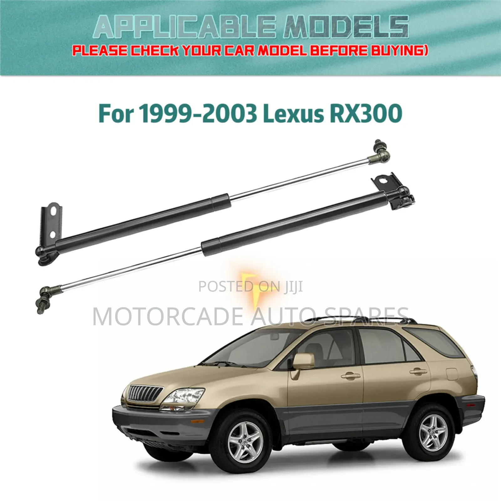 Lexus Rx 300 1999/2000/2003 Bonnet Shocks