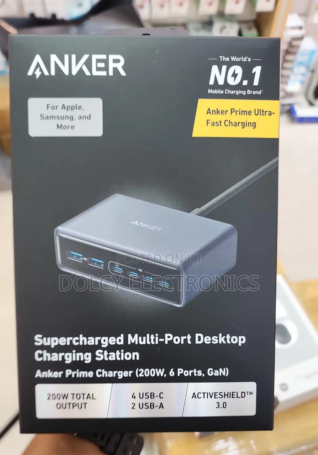 Anker Prime Charger (200w, 6 Ports, Gan)