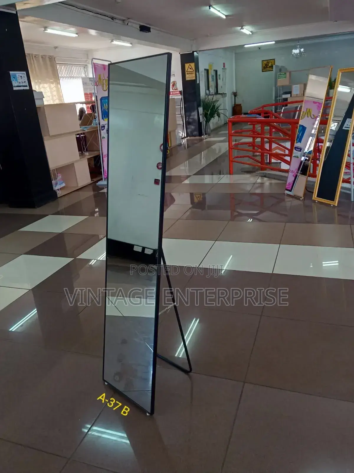 #Executive Black Dressing Mirror*