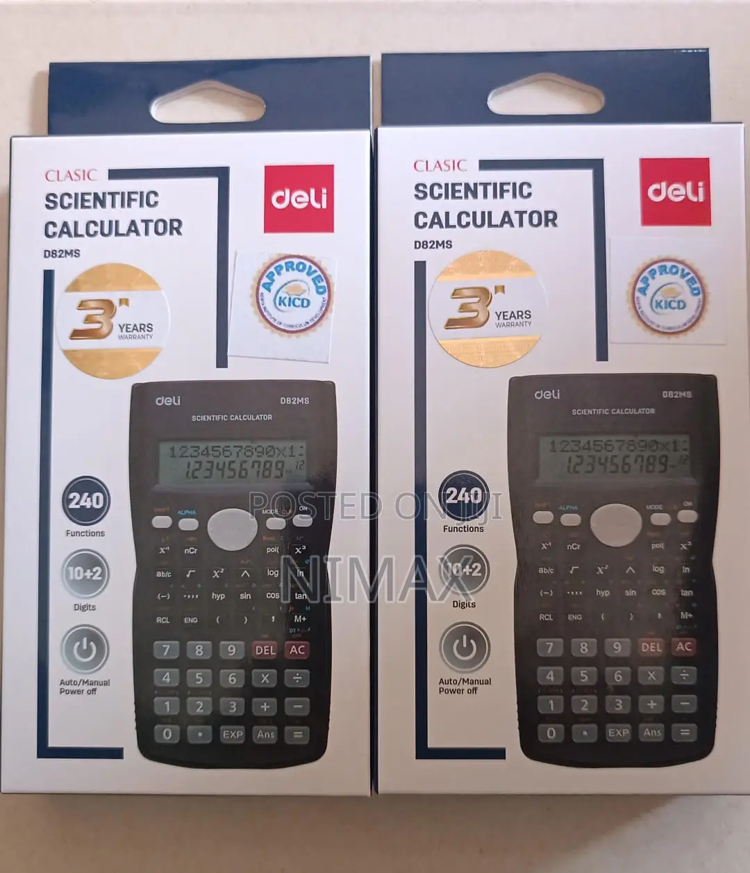 Deli 1710 Scientific Calculator, Black
