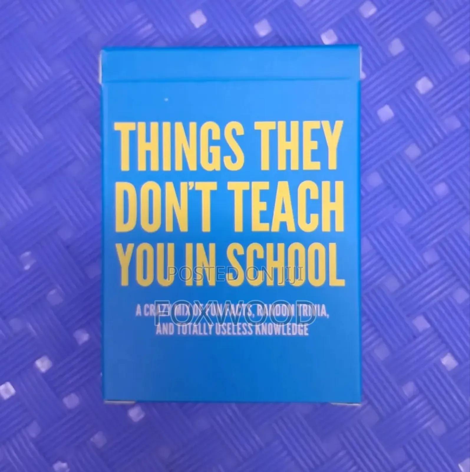 Things They Don T Teach You in School Card Game.