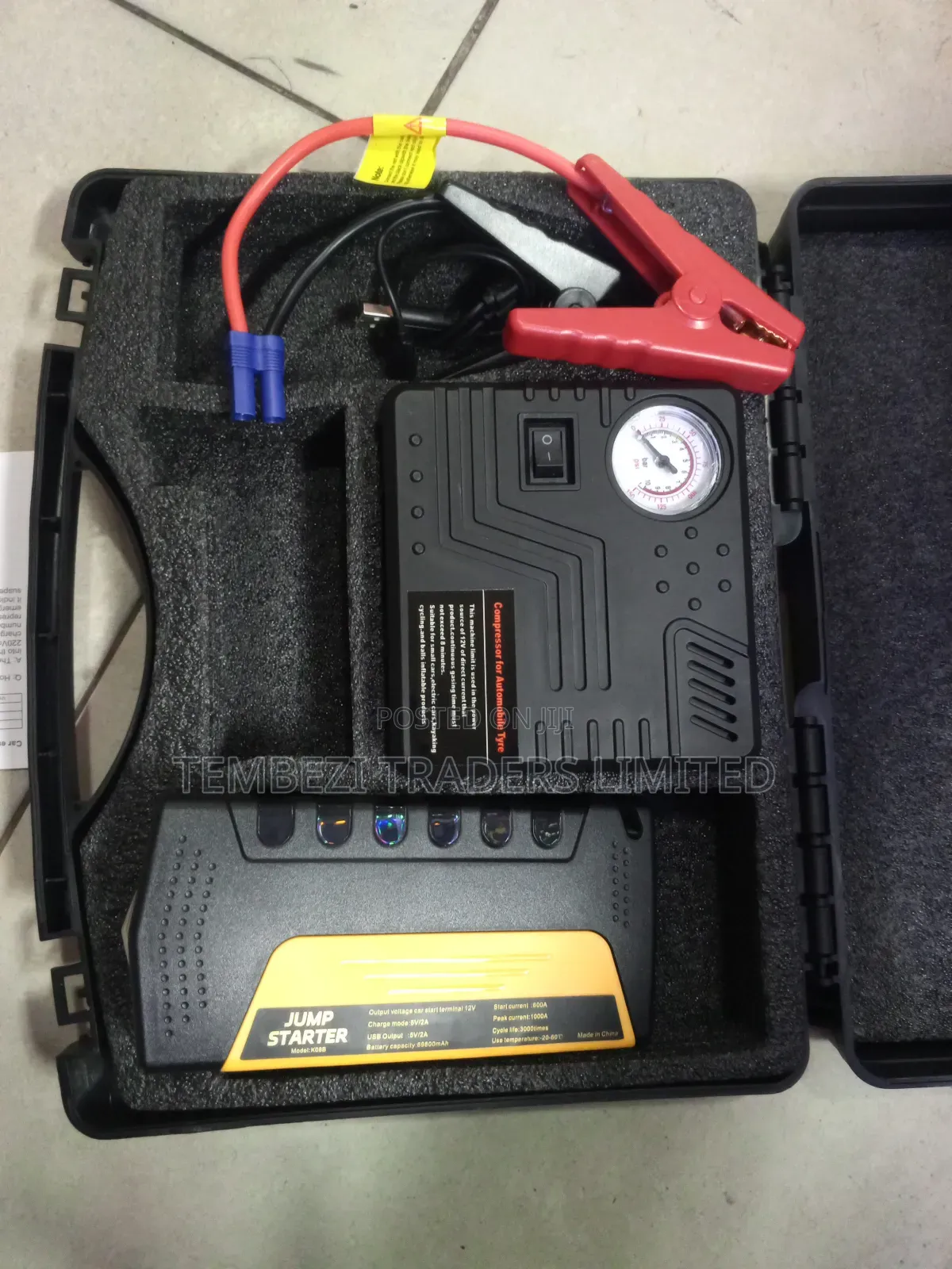 Multifunctional Jumpstarting and Compressor Machine