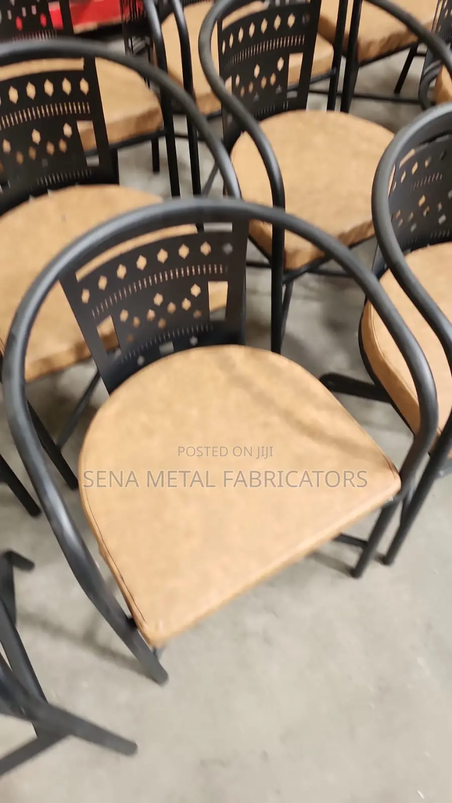 Admirable Restaurant Chairs With Powder Coating Finish.