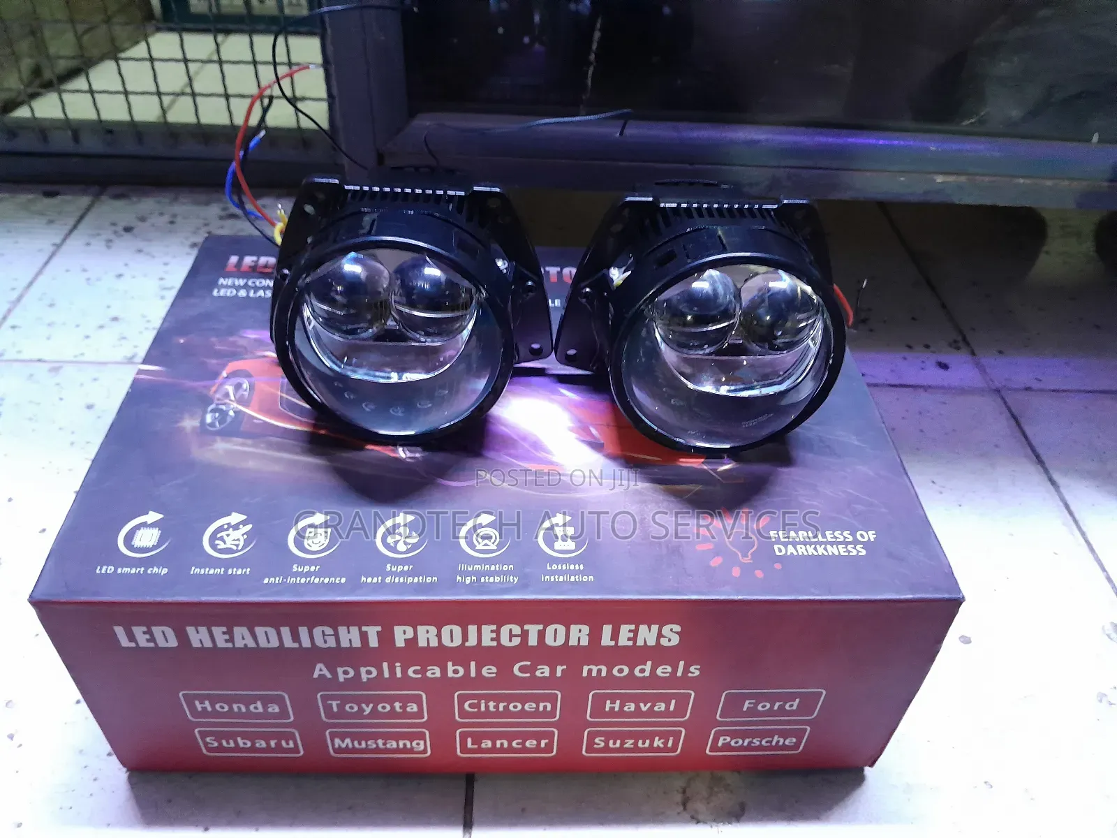 Biled Headlights Projector[With High Low Beam]