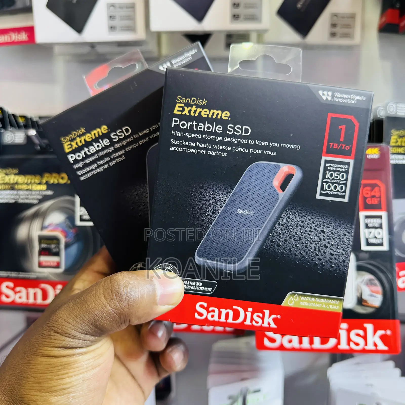 Sandisk 1tb Extreme External Portable SSD
