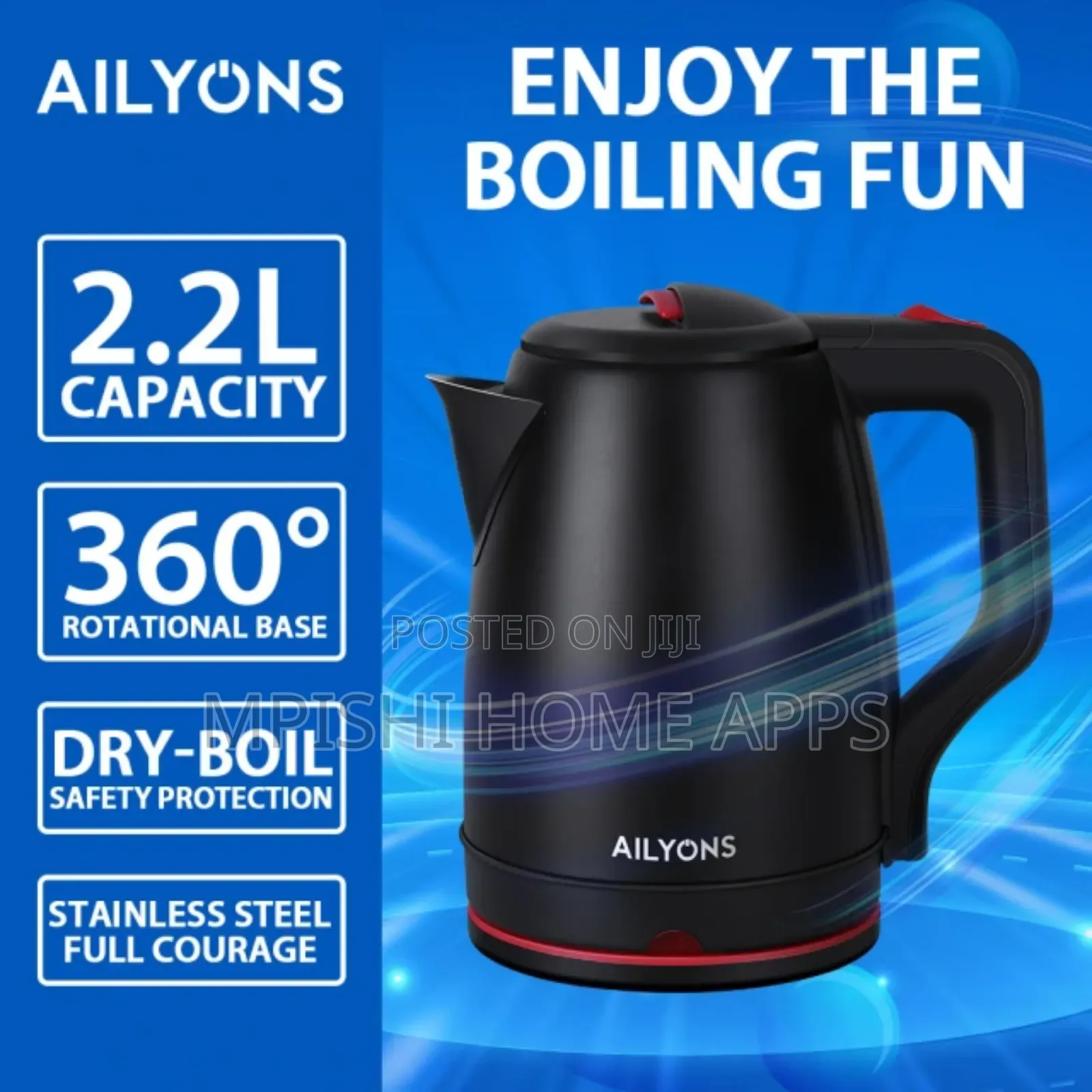 Ailyons Electric Kettle 2.2L FK-0310