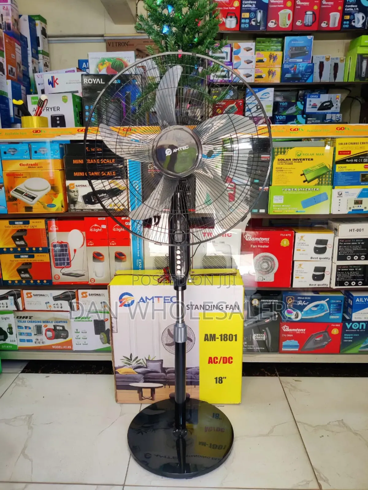 Amtech Stand Fan 18" AC/DC