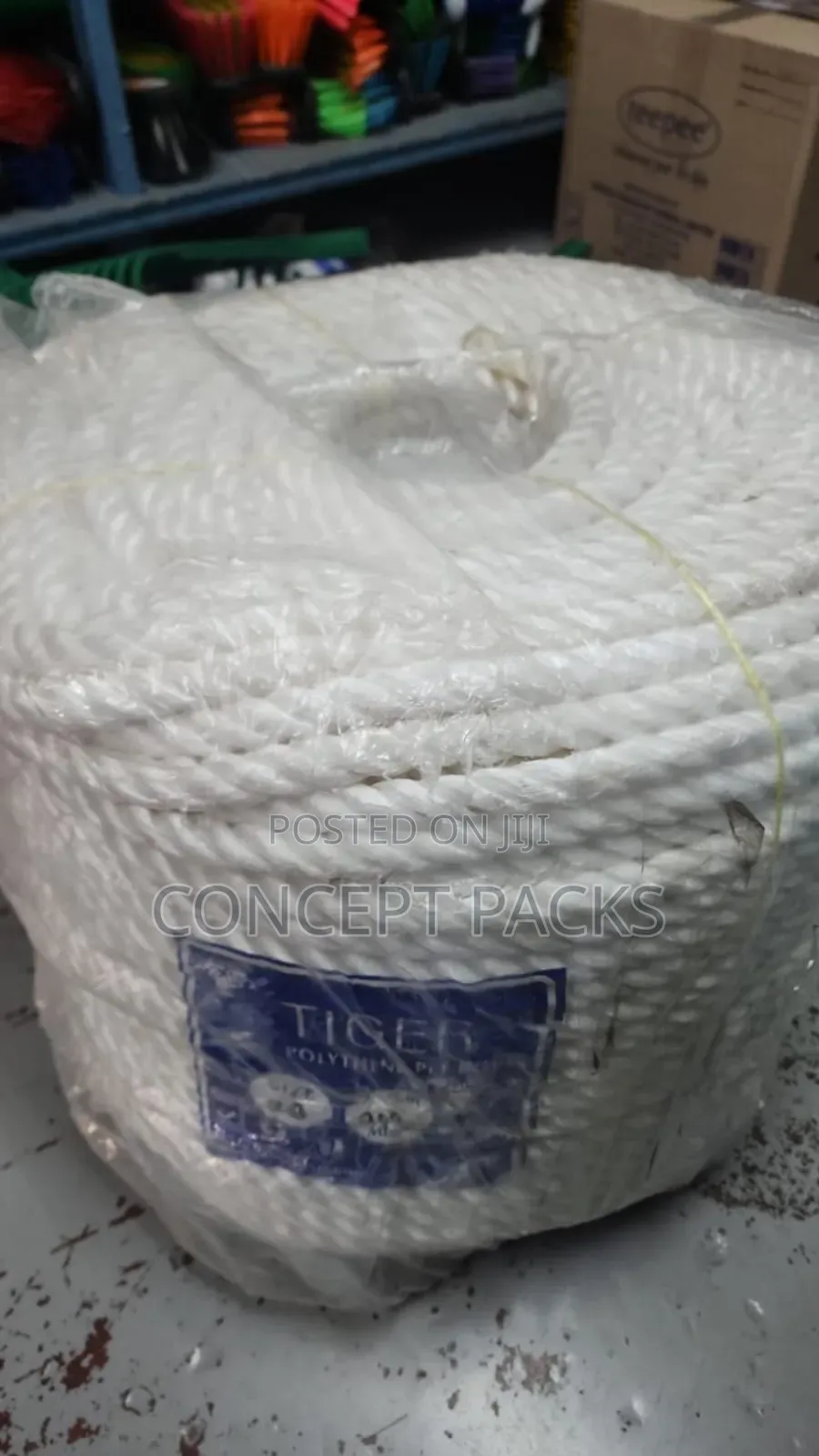 20mm Polythene /Nylon Ply Rope, White. 200m Length Rope-20mm