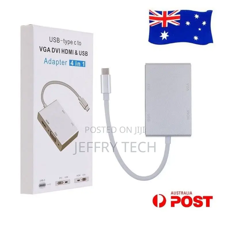 USB Type-C USB-C to DVI HDMI VGA Display Adapter for Samsung