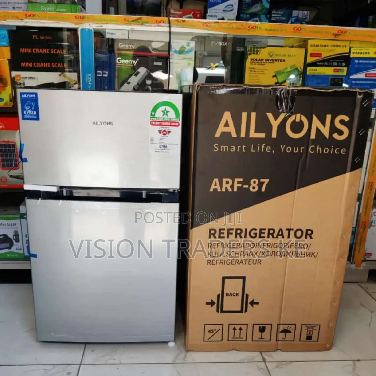 Ailyons 87ltrs Mini Fridge Double Door Defrost Refrigerator.