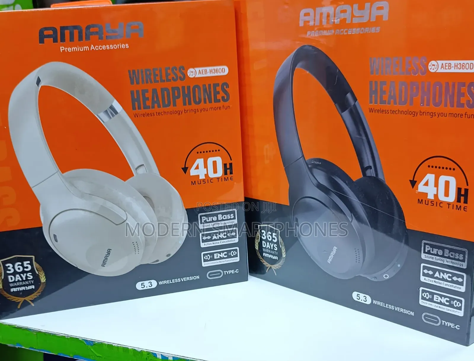 Amaya AEB-H360D Over-Ear Wireless Bluetooth Headphones