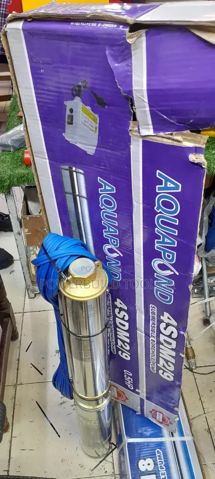 Aquapond 0.5hp Borehole Pump With Control Box