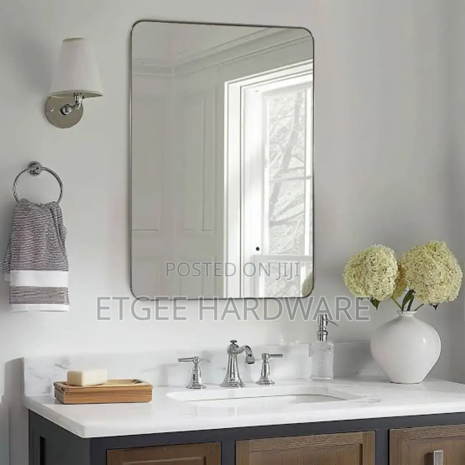 60 By 45cm Rectangle Sink Mirror