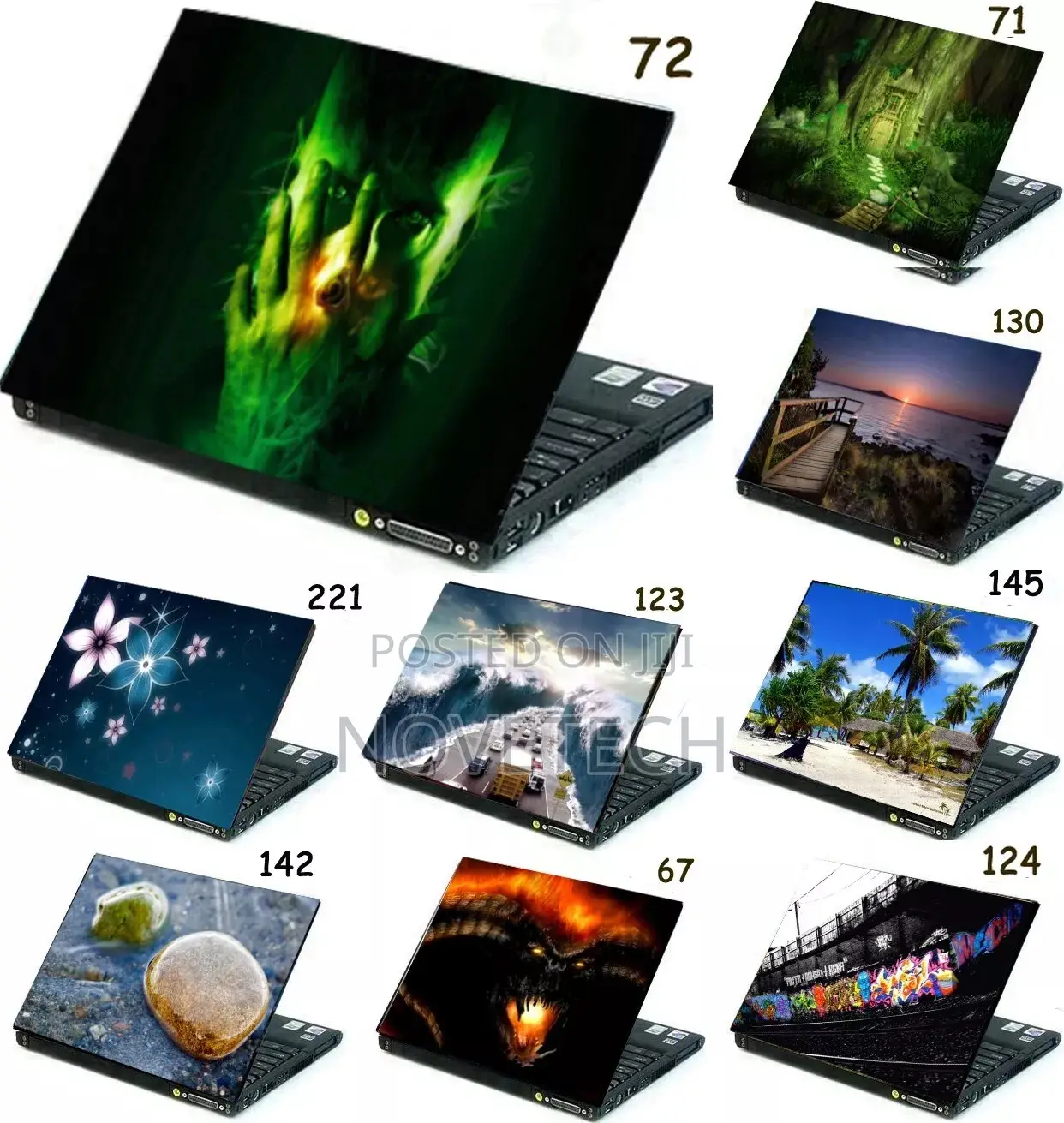 Laptop Skin Notebook Sticker Cover Decal Hundreds Design