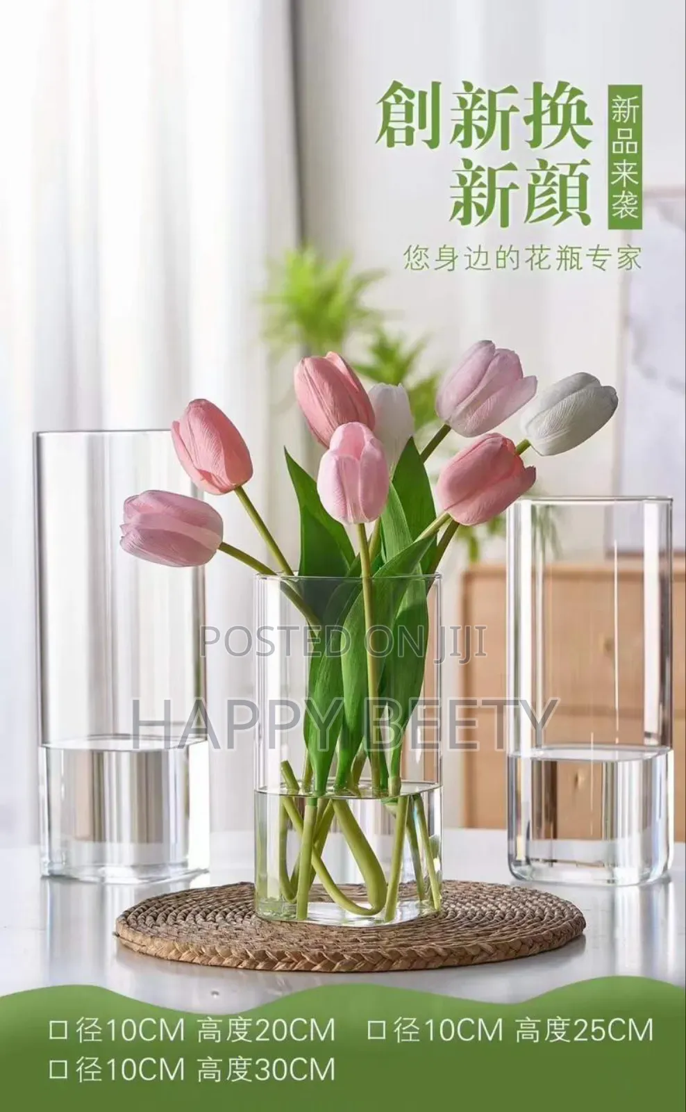 Modern Creative Clear Glass Vase
