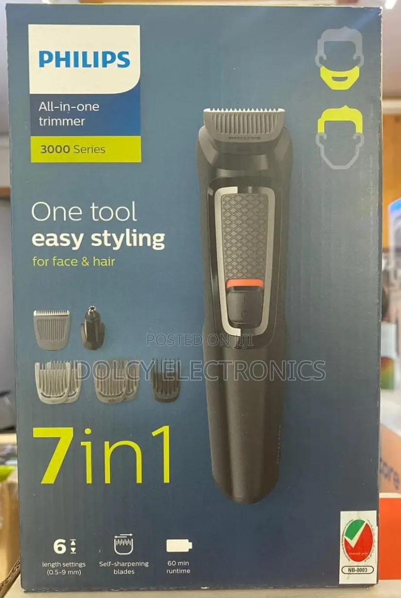 Philips 7-in-1 All-in-one Trimmer, Series 3000 Grooming Kit