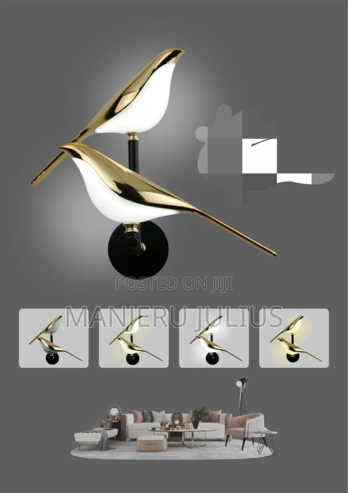 Twin Birds Wall Bracket