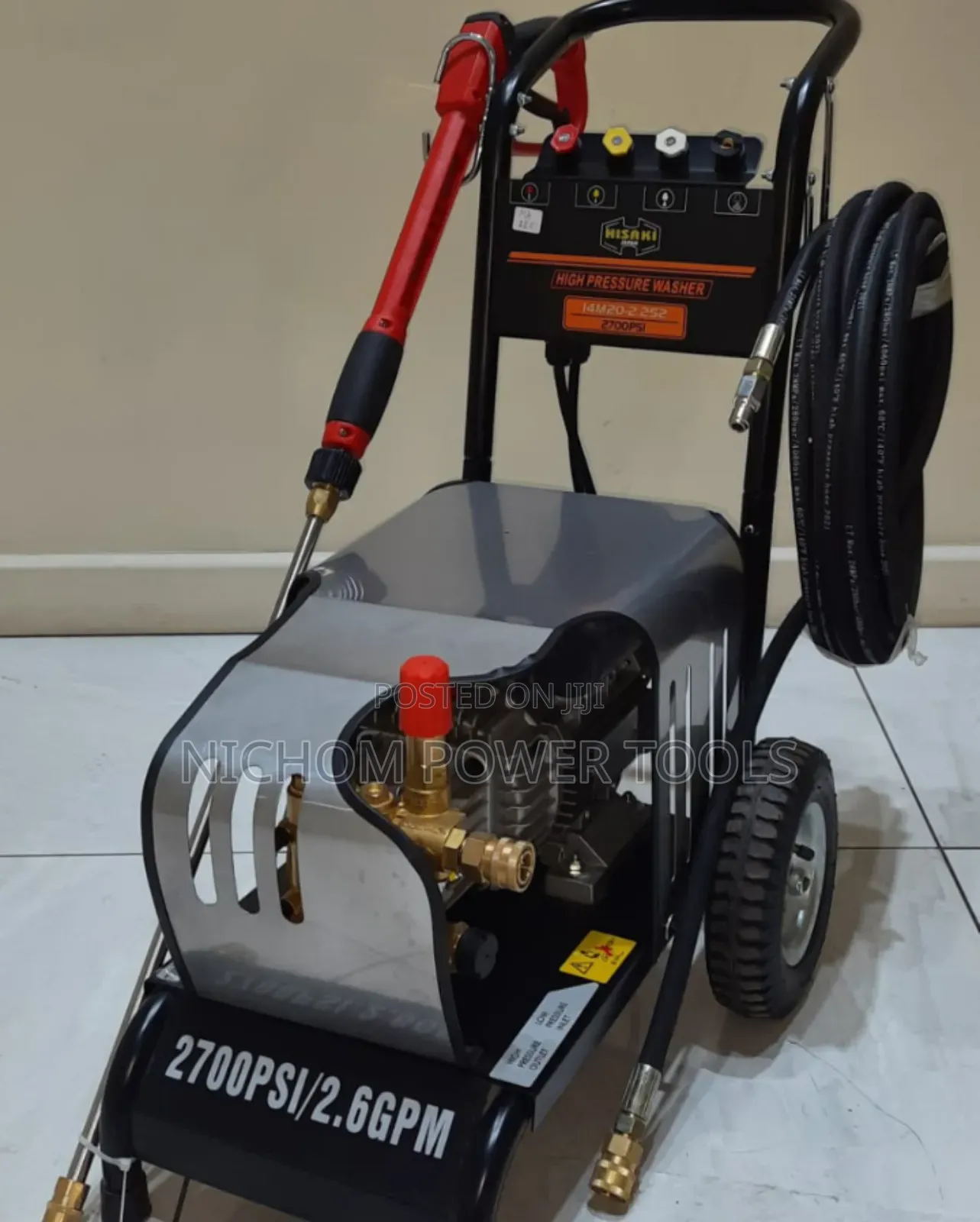 Hisaki Electric Pressure Washer 3hp Single Phase 2700psi