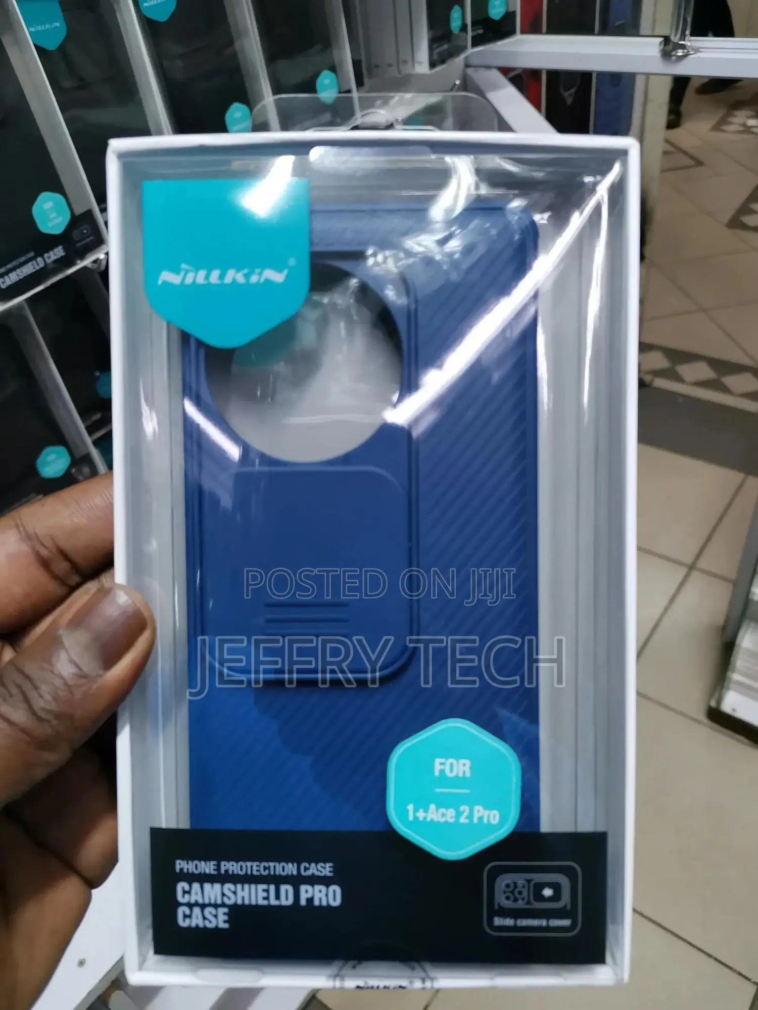 Nillkin Camshield Pro Cover Case For Oneplus Ace 2 Pro-blue