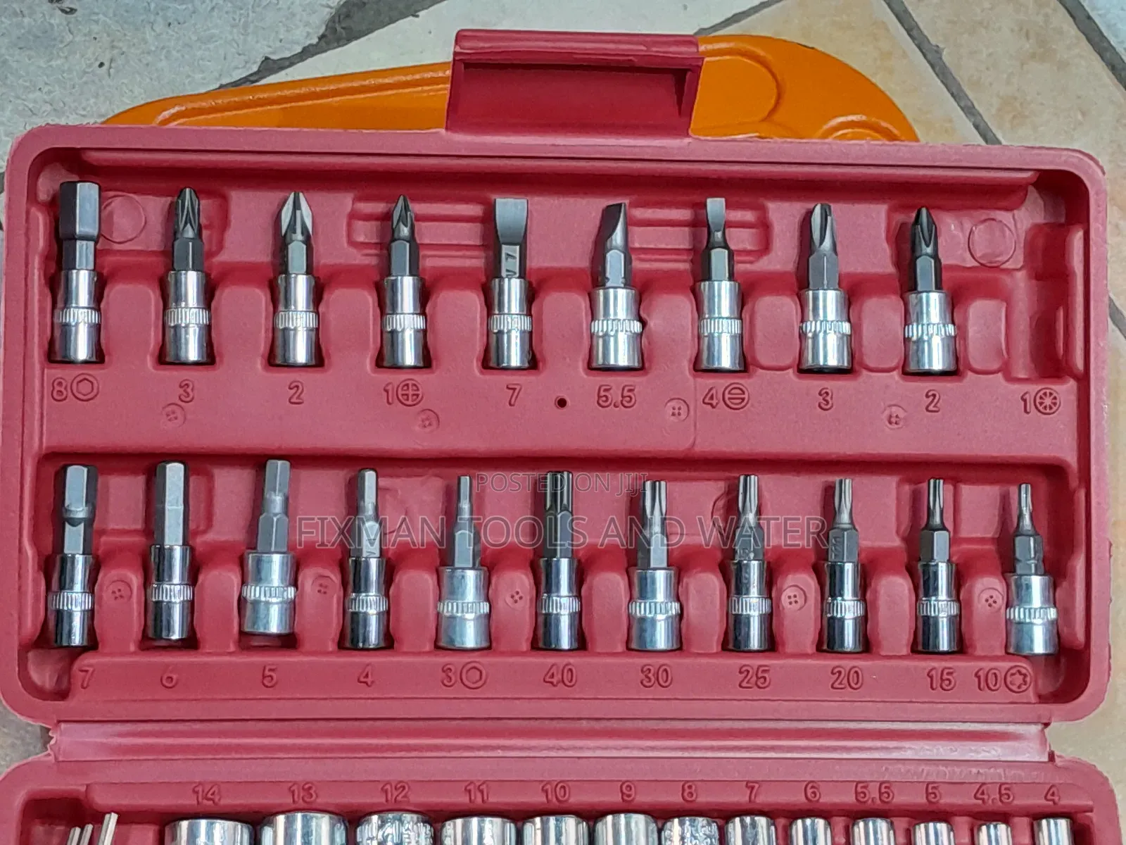 Mechanical Socket Wrench Spanners Screw Driver Set 46 PCS