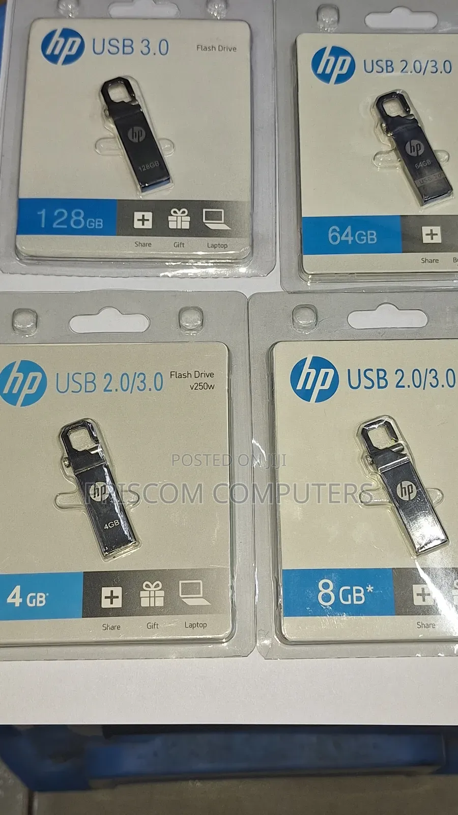 4gb, 8gb, 16gb, 32gb, 64gb, 128gb Hp Flash Drive Flash Disk