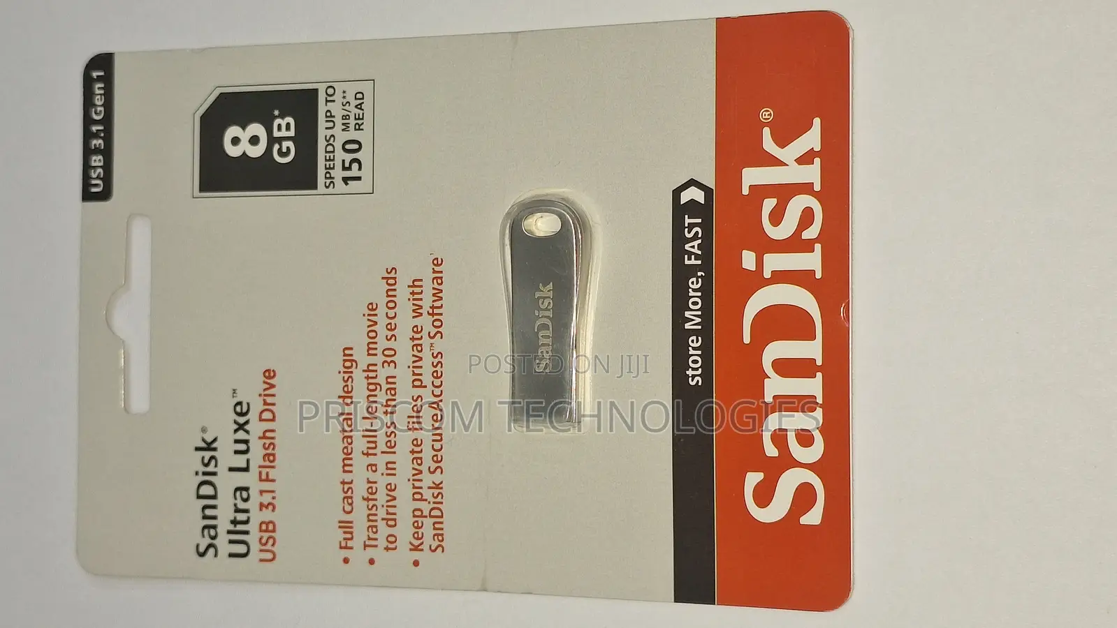 8GB Sandisk Ultra Luxe 3.1 Flash Drive Disk