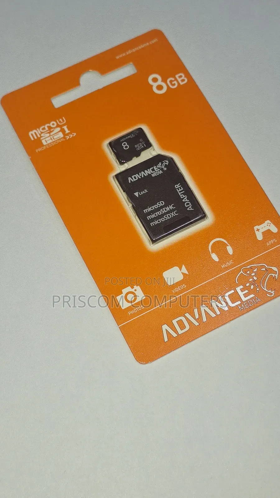 8GB Advance Microsd Memory Card With Reader