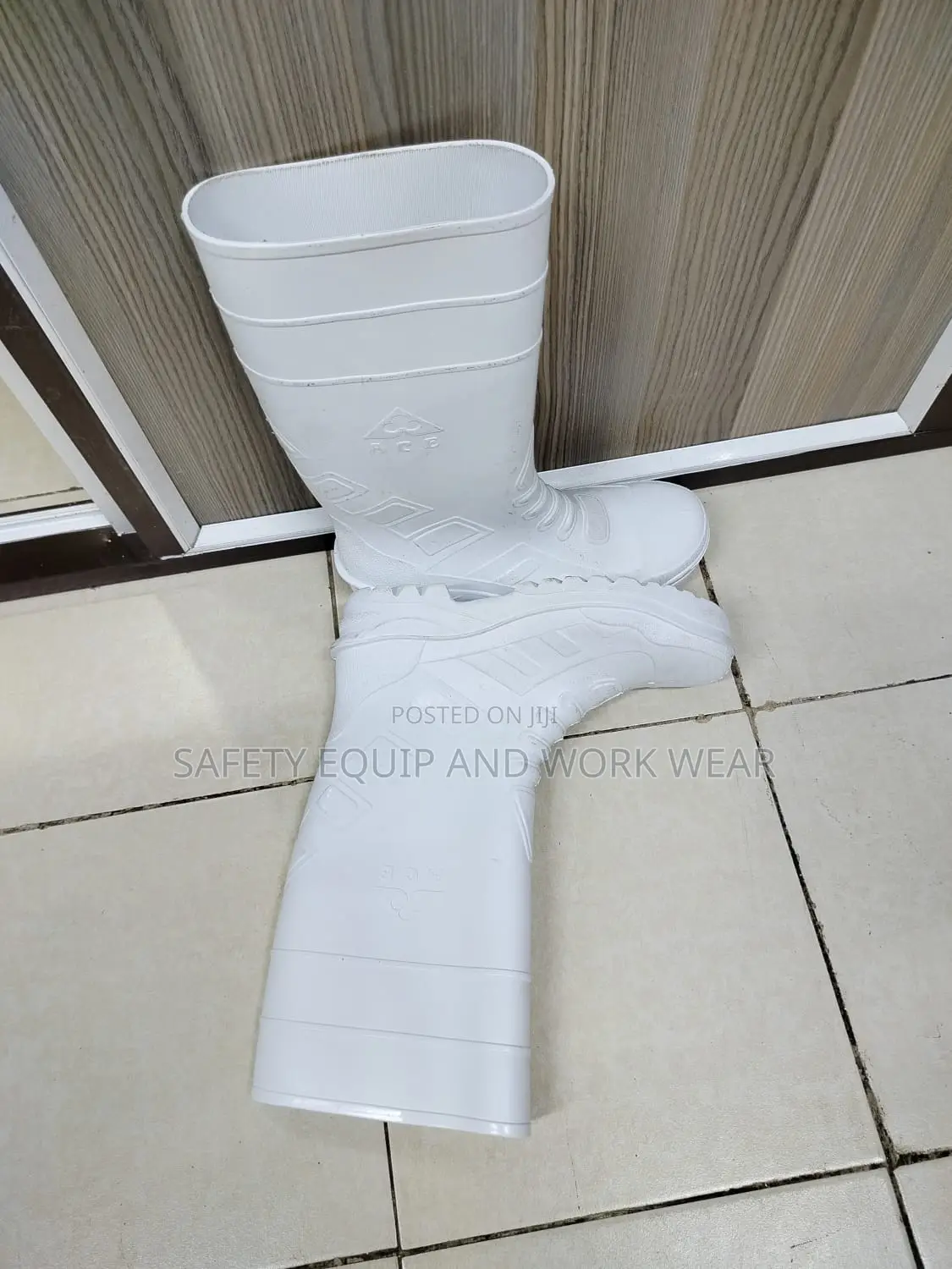 White Steel Toe Gumboots