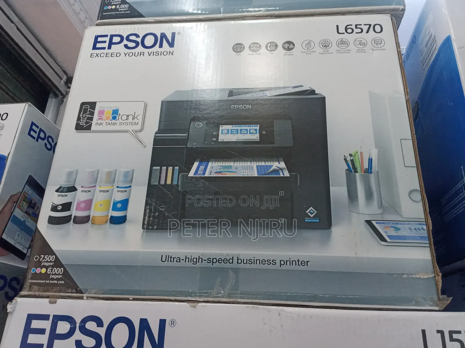 Epson Ecotank L6570 Wi-Fi Duplex Multifunction ADF Inktank O