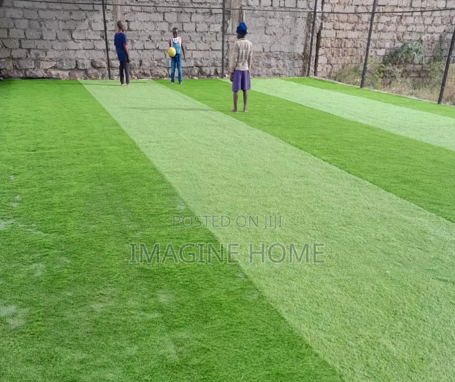 Big 50mm Artificial Green Grass Carpet, Football Ground