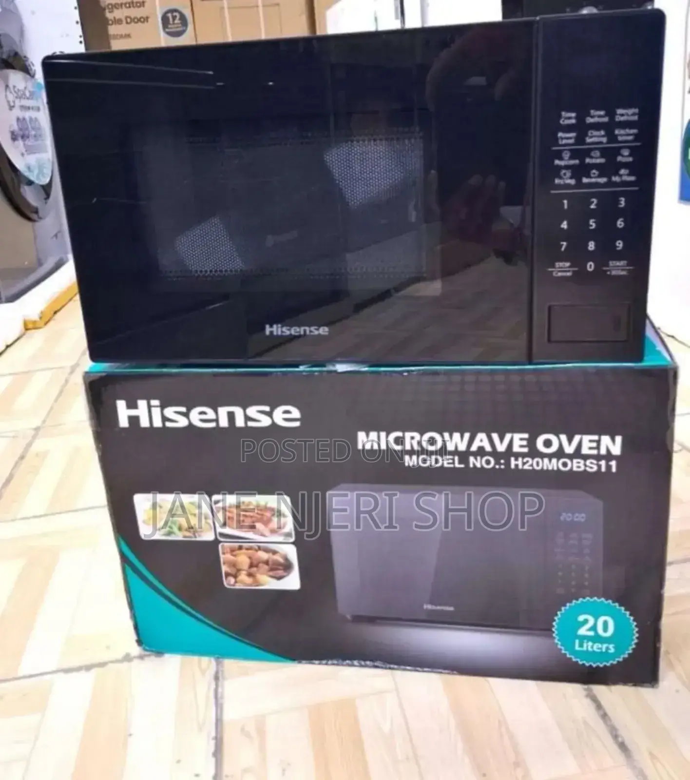 New Hisense Black Digital Microwave