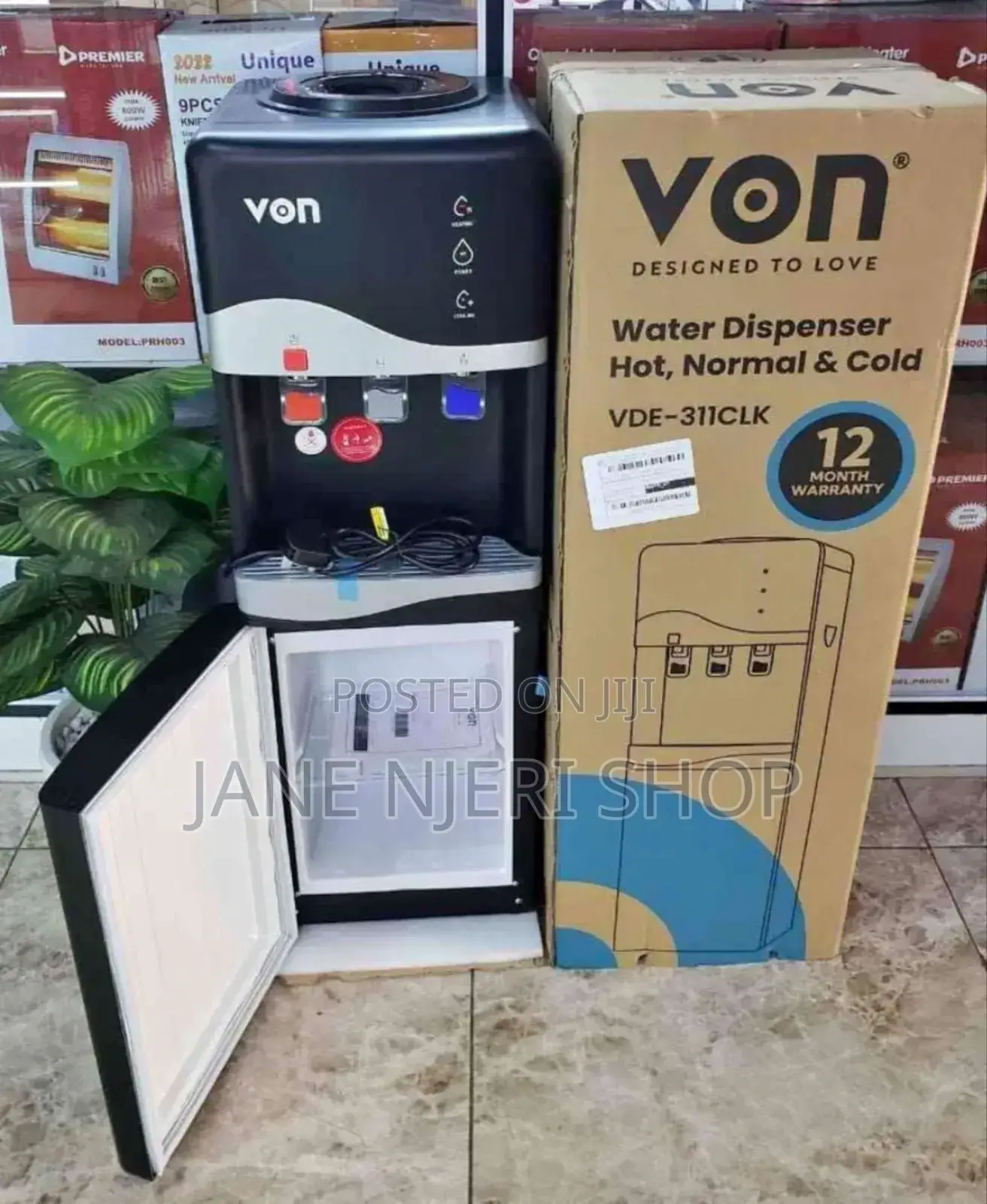 High Quality Von Black 3taps Dispenser