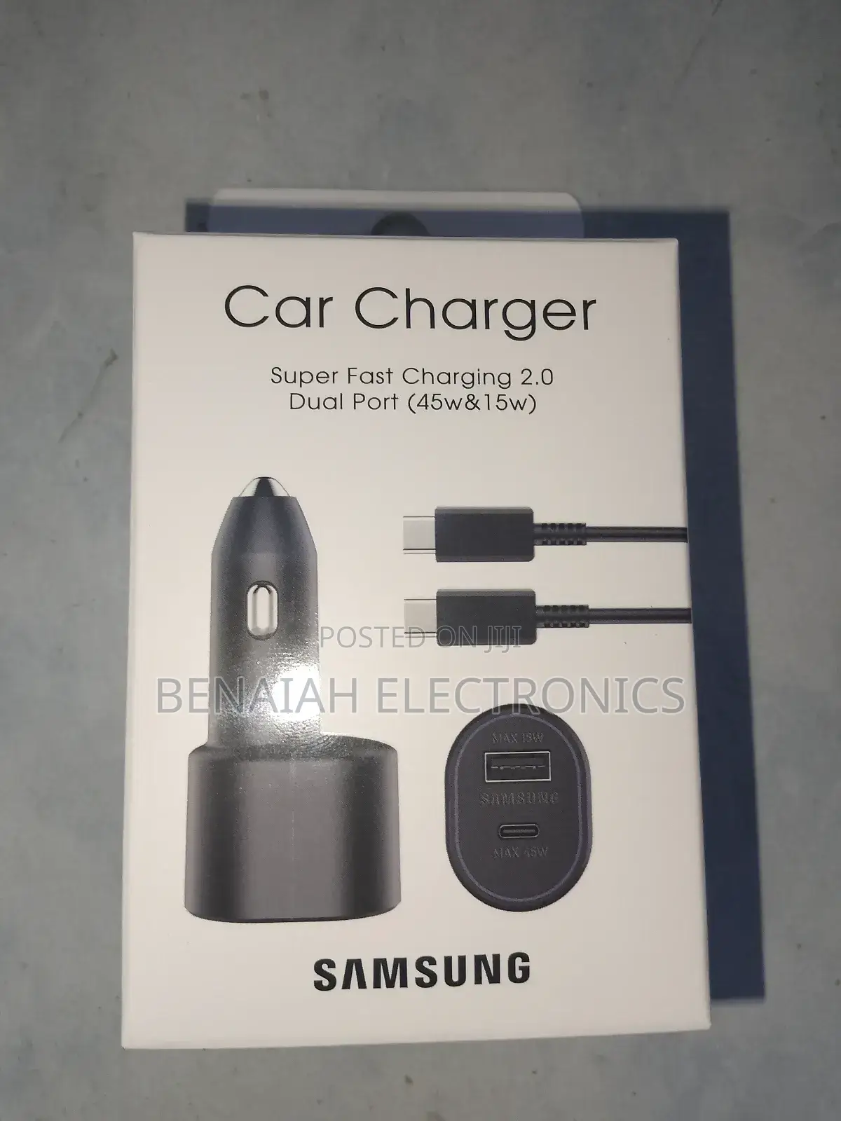 Car Charger Dual Port,45 Watts.Super Fast Charger