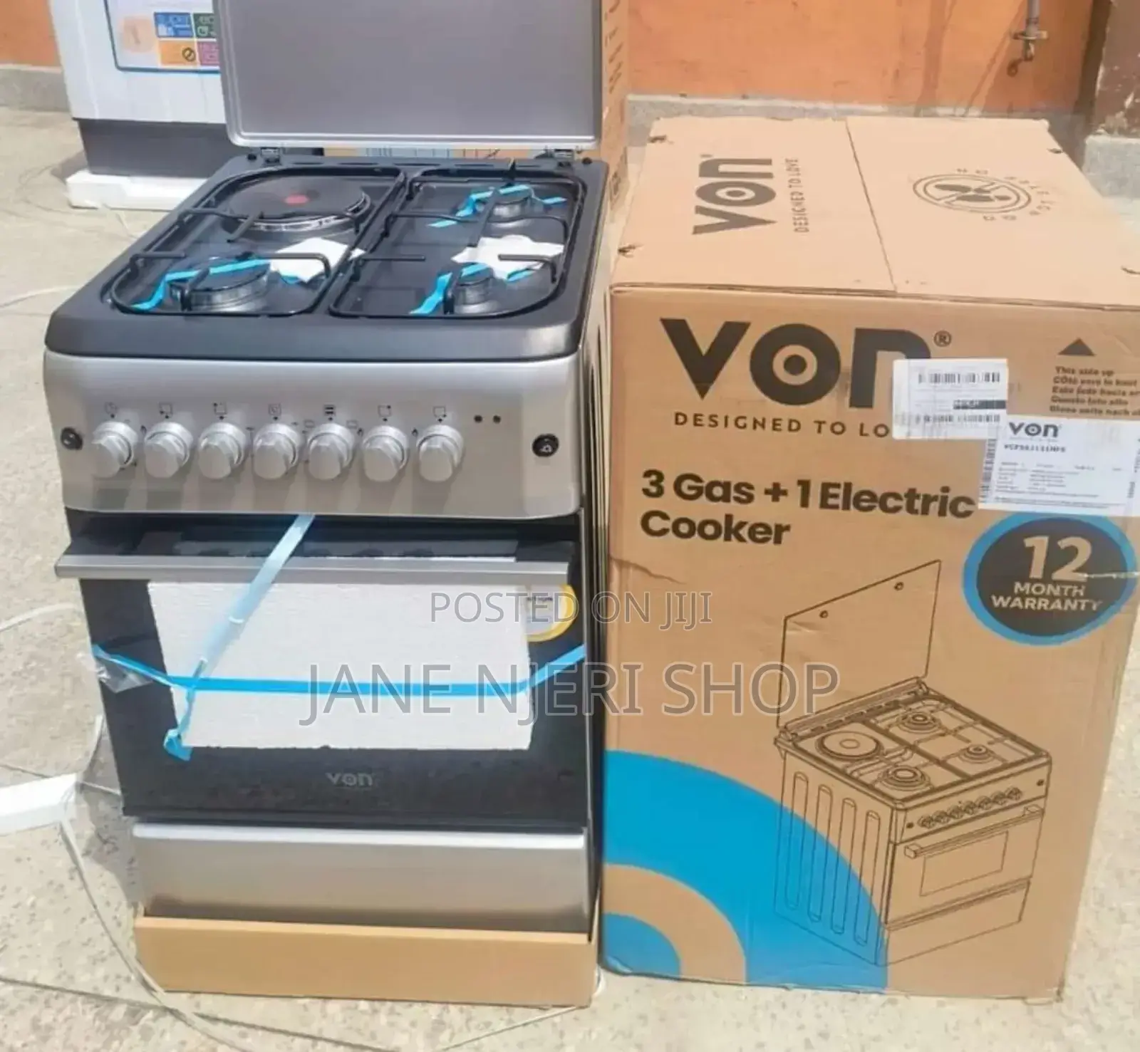 High Quality Von Standing Cooker 50 by 60 Cm