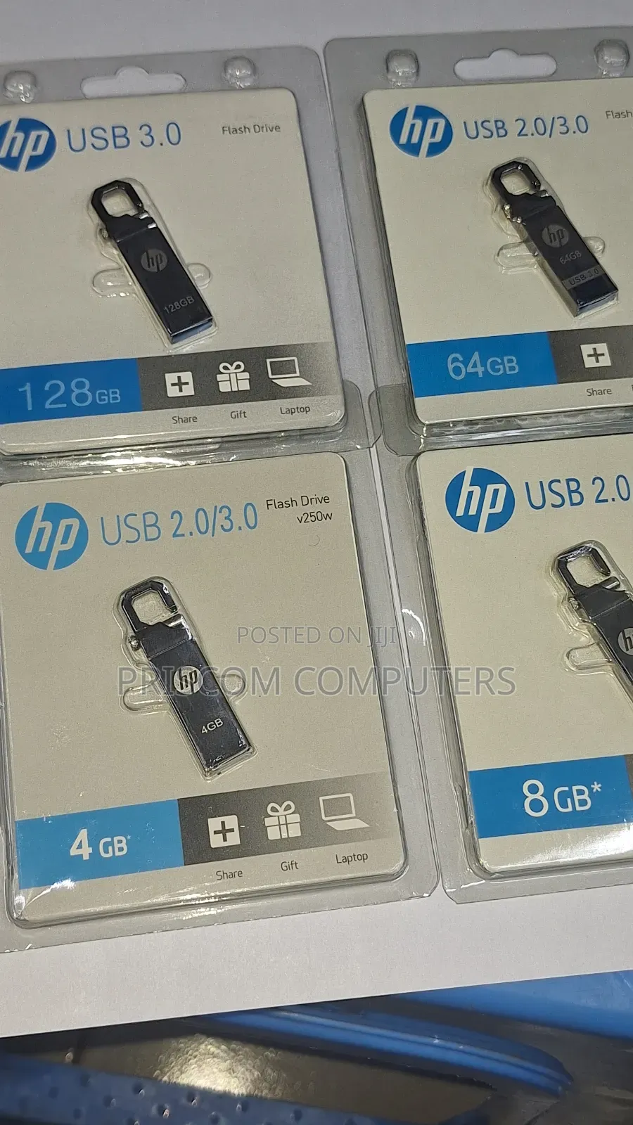 4gb, 8gb, 16gb, 32gb, 64gb, 128gb Hp Flash Drive Flash Disk