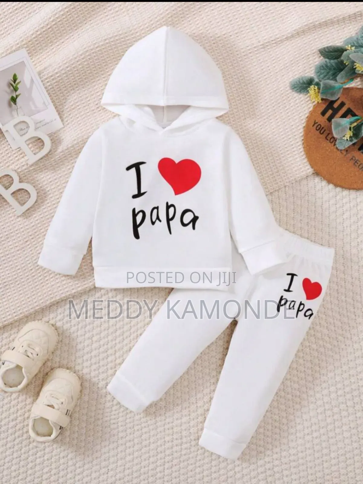 Unisex Kids White Tracksuit