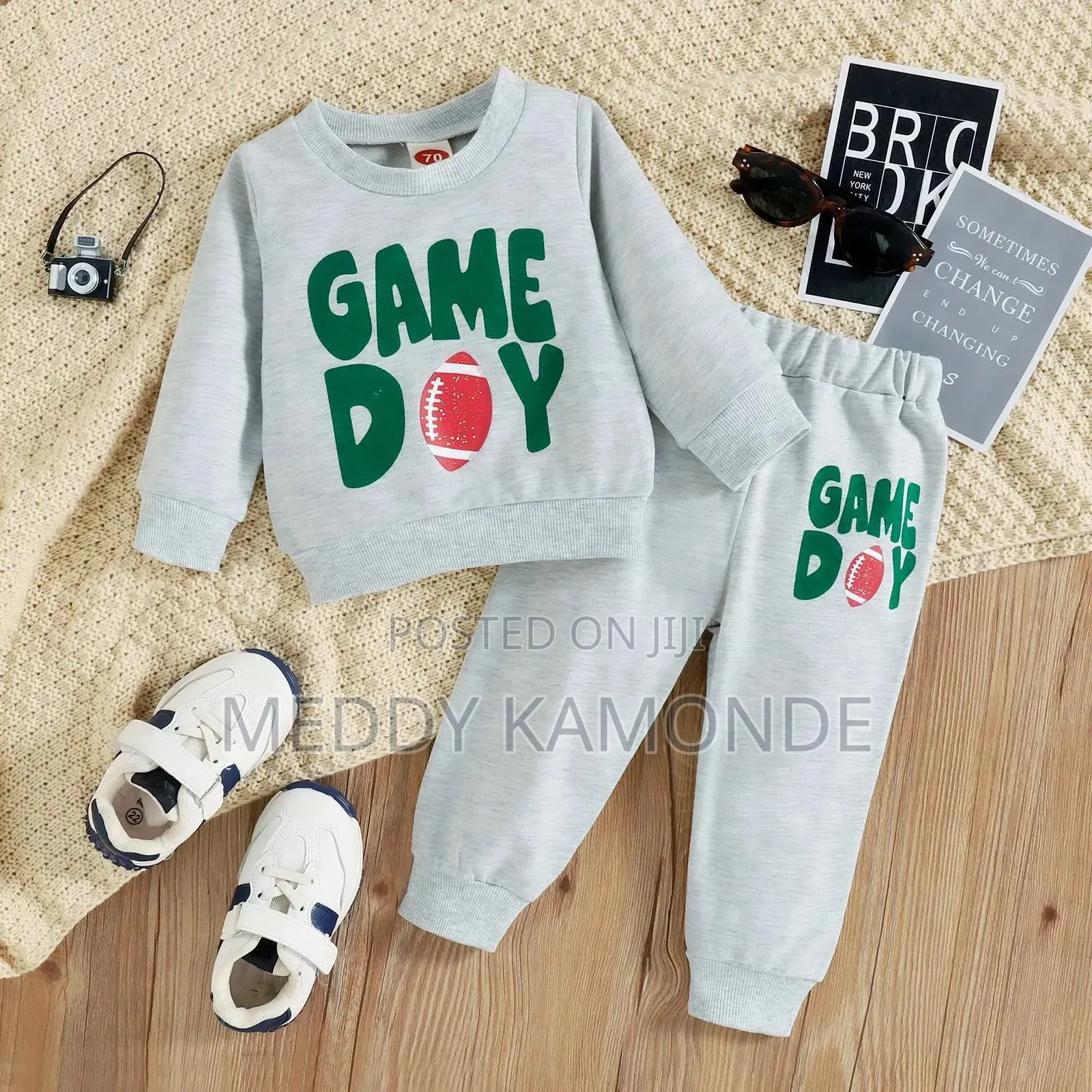 Unisex Kids White Tracksuit