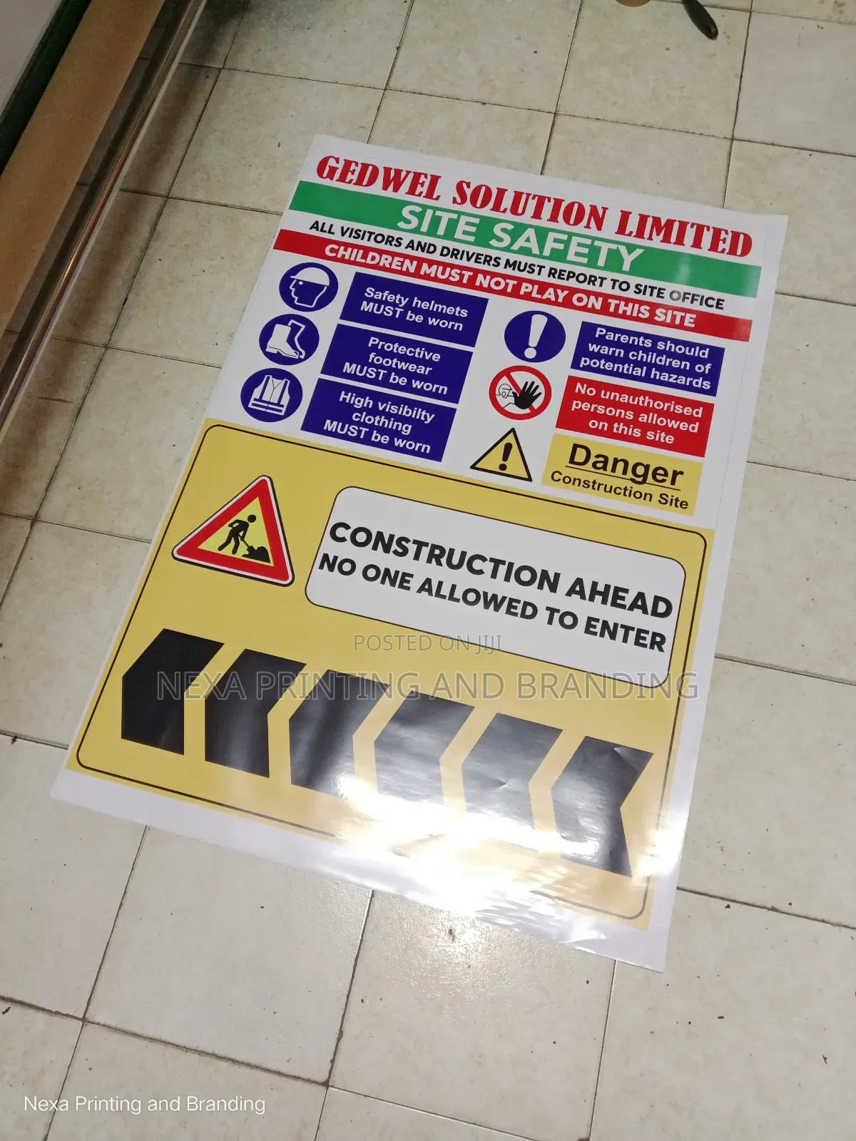 Site Safety and General Construction Information Signage