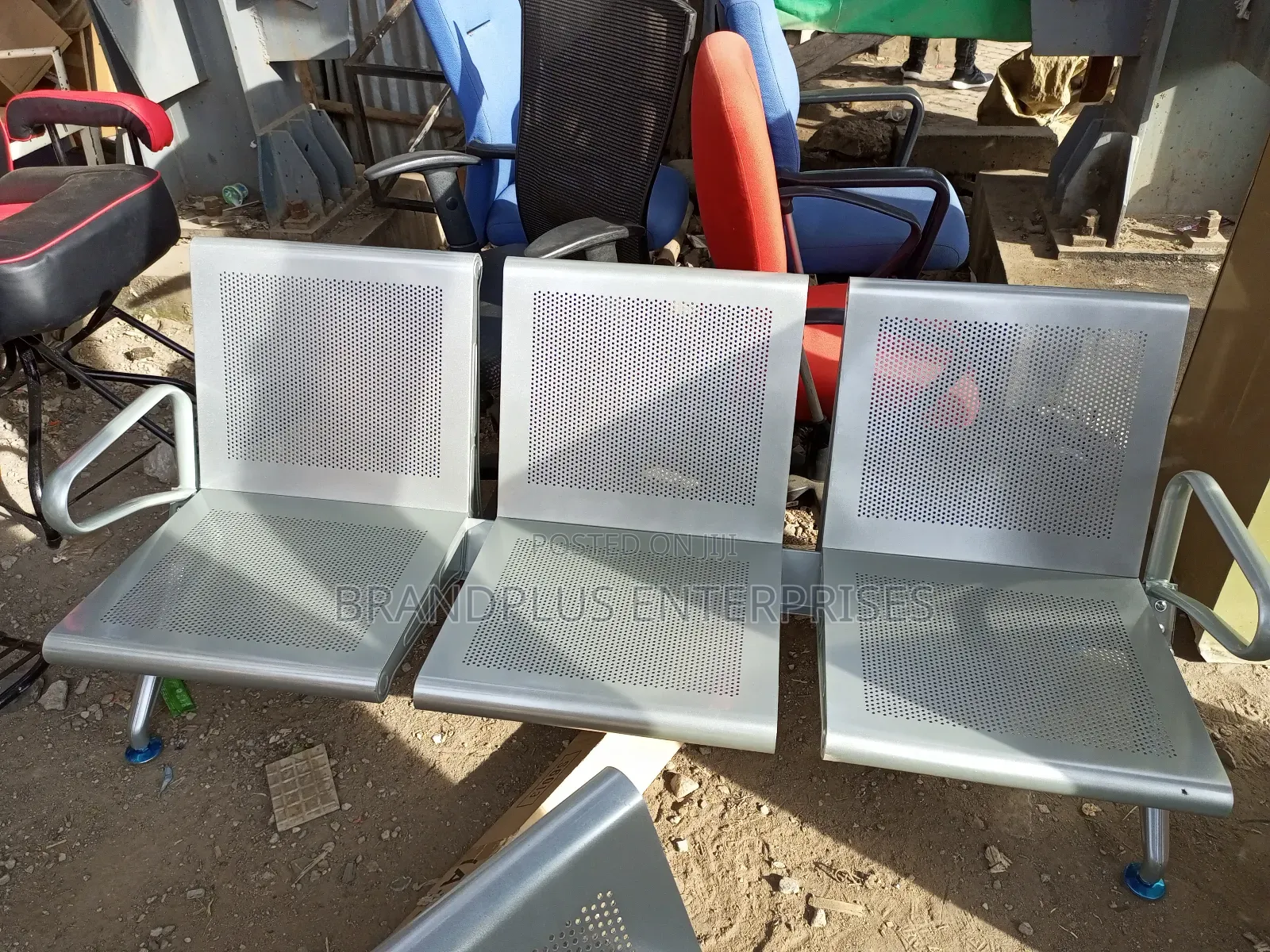 Silver Heavy Duty Visitors/Waiting Chair