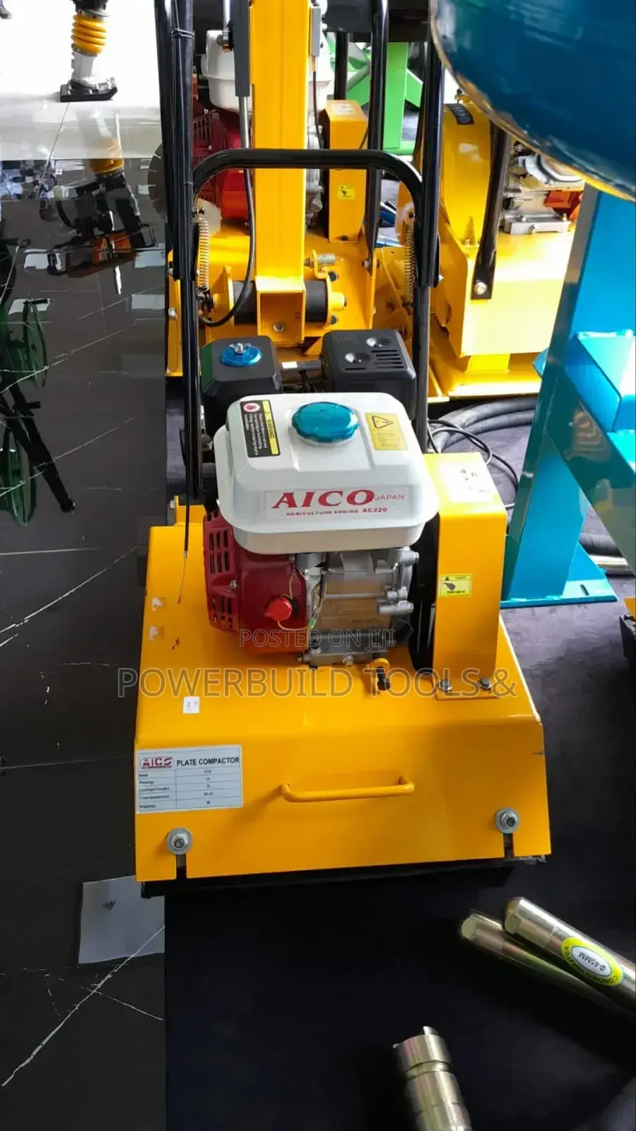 Heavy-Duty Aico Plate Compactor 120kgs With Honda Engine