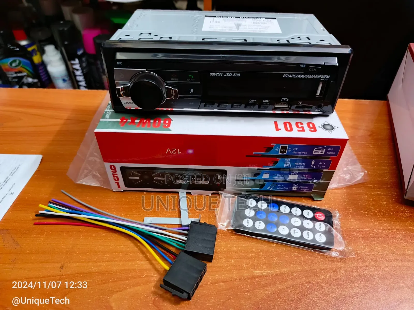 Car MP3 Player With Bluetooth, USB Connectivity, Aux RCA