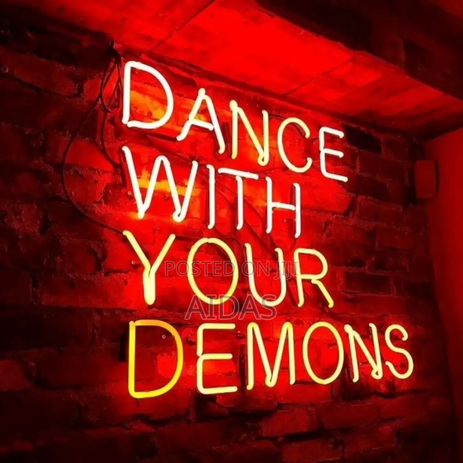 Neon Light Up Message Names