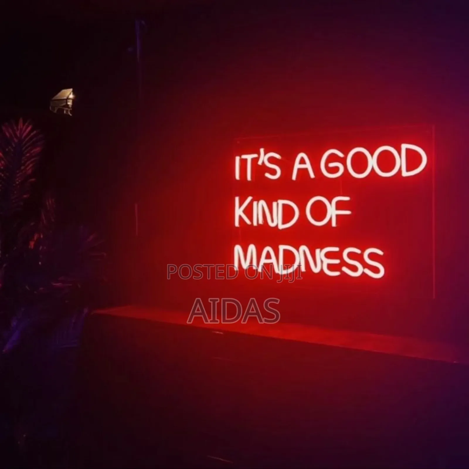 Neon Light Up Message Names