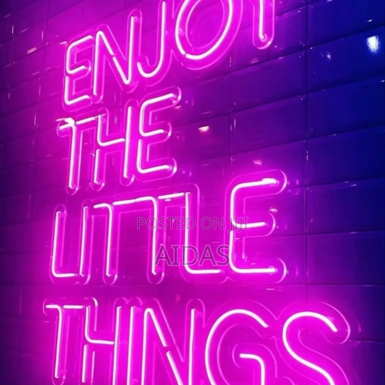 Neon Light Up Message Names