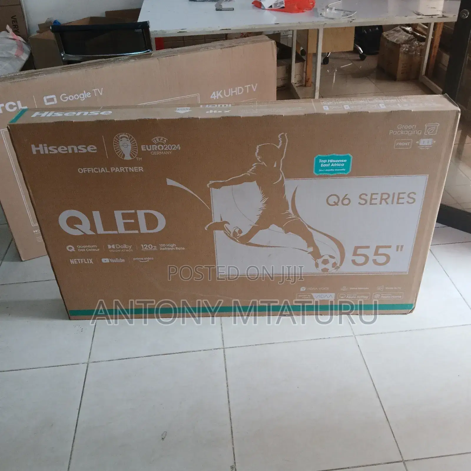 Hisense 55 Inch 55a7kken Smart Frameless Tv